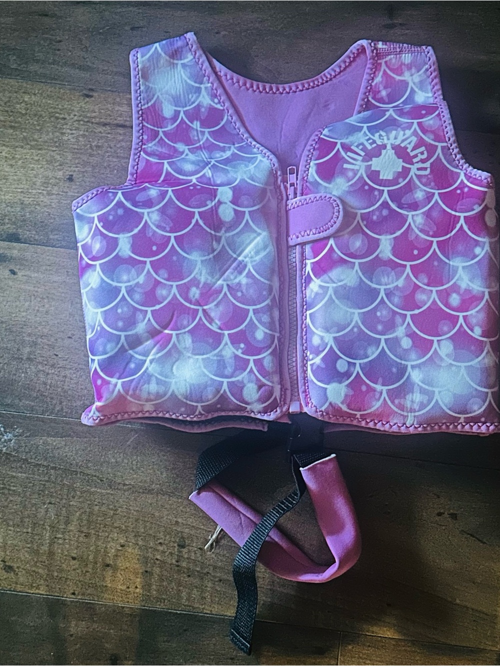 Children's Pink Mermaid Swim Vest with Secure Buckle   HG